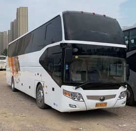 Beyaz ZK6127 Kullanılan Yutong Otobüsler / Dizel Kullanılmış Antrenör Uzun Mesafe Otobüsler